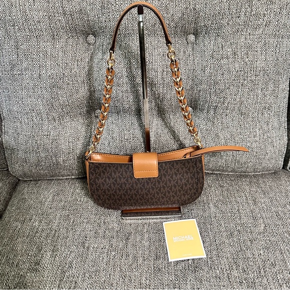 NWT  Michael Kors  Small  Pouchette Crossbody Handbag Purse Shoulder  BAG - Picture 5 of 15